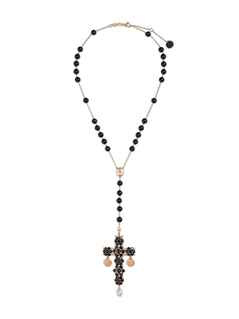 dolce gabbana rosenkranz|Tradition rosary in yellow gold black sapphires .